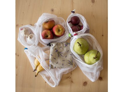 Sada 5+1 sáčků na ovozel od Repete Bags - vzor levandule