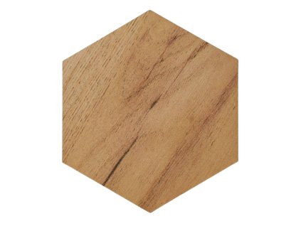 Panel – hexagon – barva dub (lepený samolepícím suchým zipem)