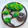 Hodiny z mechu, bonsai