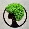 Žena s afro - mechové vlasy