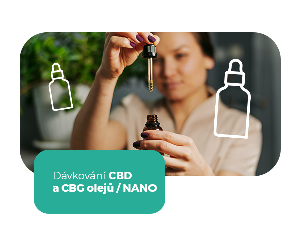 Dávkování CBD a CBG olejů / NANO