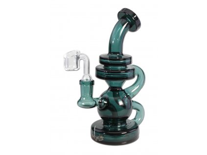 'Blaze' 'Recycle' Glass Bong Diffuser f. Herb Oil green 1