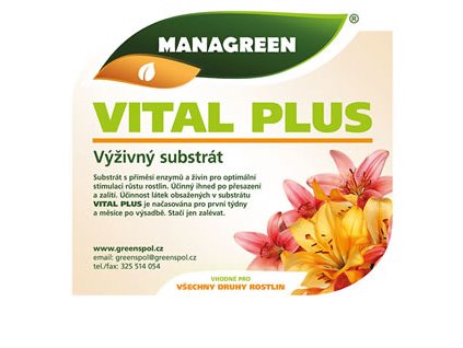 substrát Managreen VITAL PLUS (Velikost 5 L)