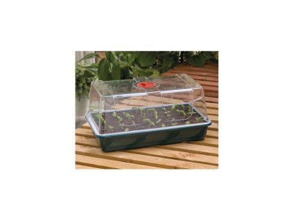 Garland skleník Large High Dome Propagator s drenážou Green BOX, tvrdý plast, nevyhrievaný, 37.5x23x18 cm