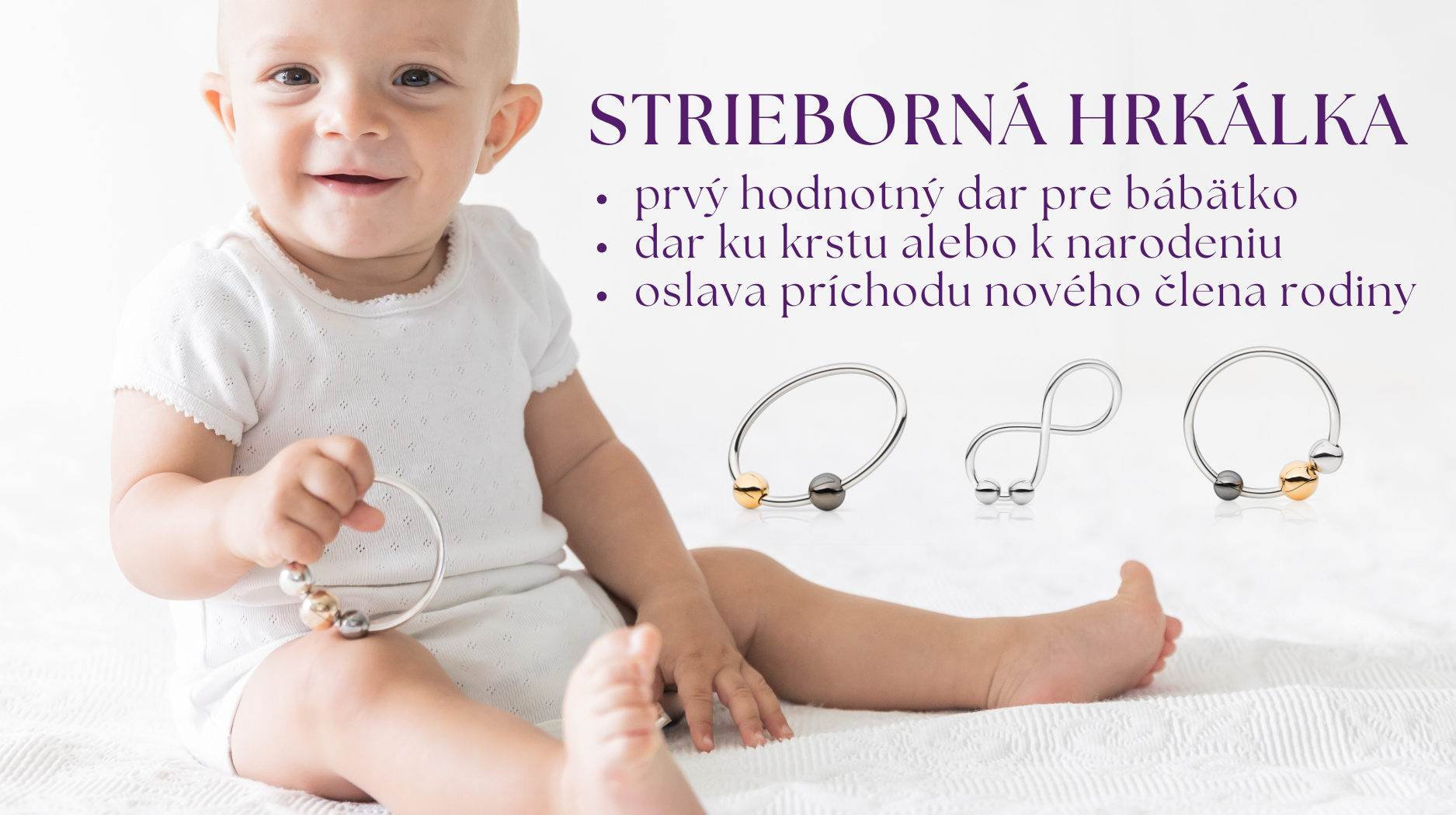 Strieborné hrkálky
