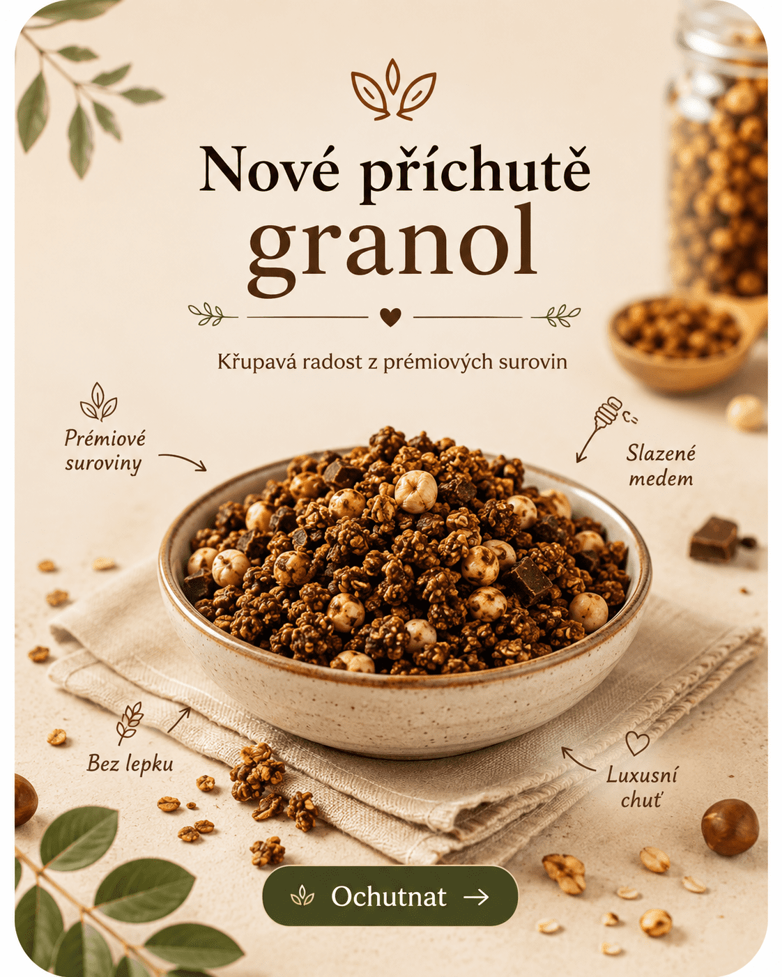 Poctivá pečená Granola