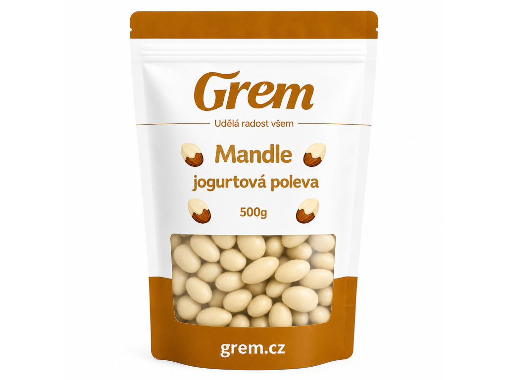 Mandle jogurtová poleva PRODUKTOVKA
