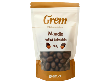 Mandle hořká čokoláda 500g