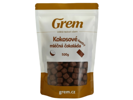 Kokos kostky mléčná čokoláda 500g