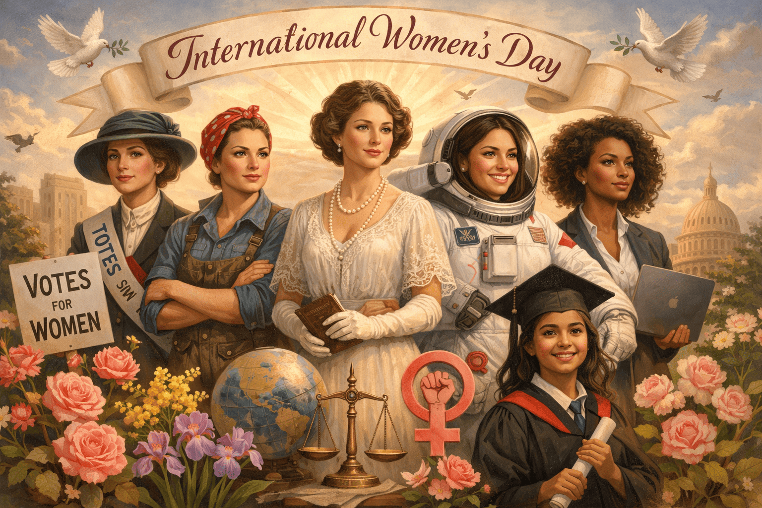 Historie vzniku Mezinárodního dne žen 8. března – příběh za svátkem žen