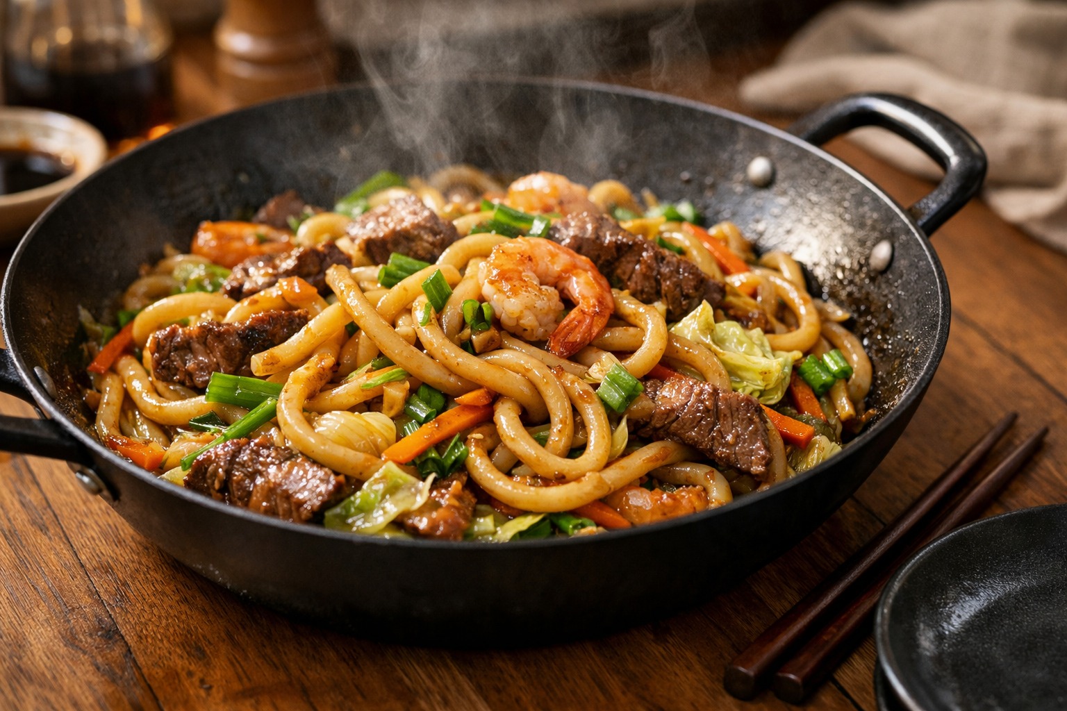 Smažené udon nudle – rychlé řešení pro večeři