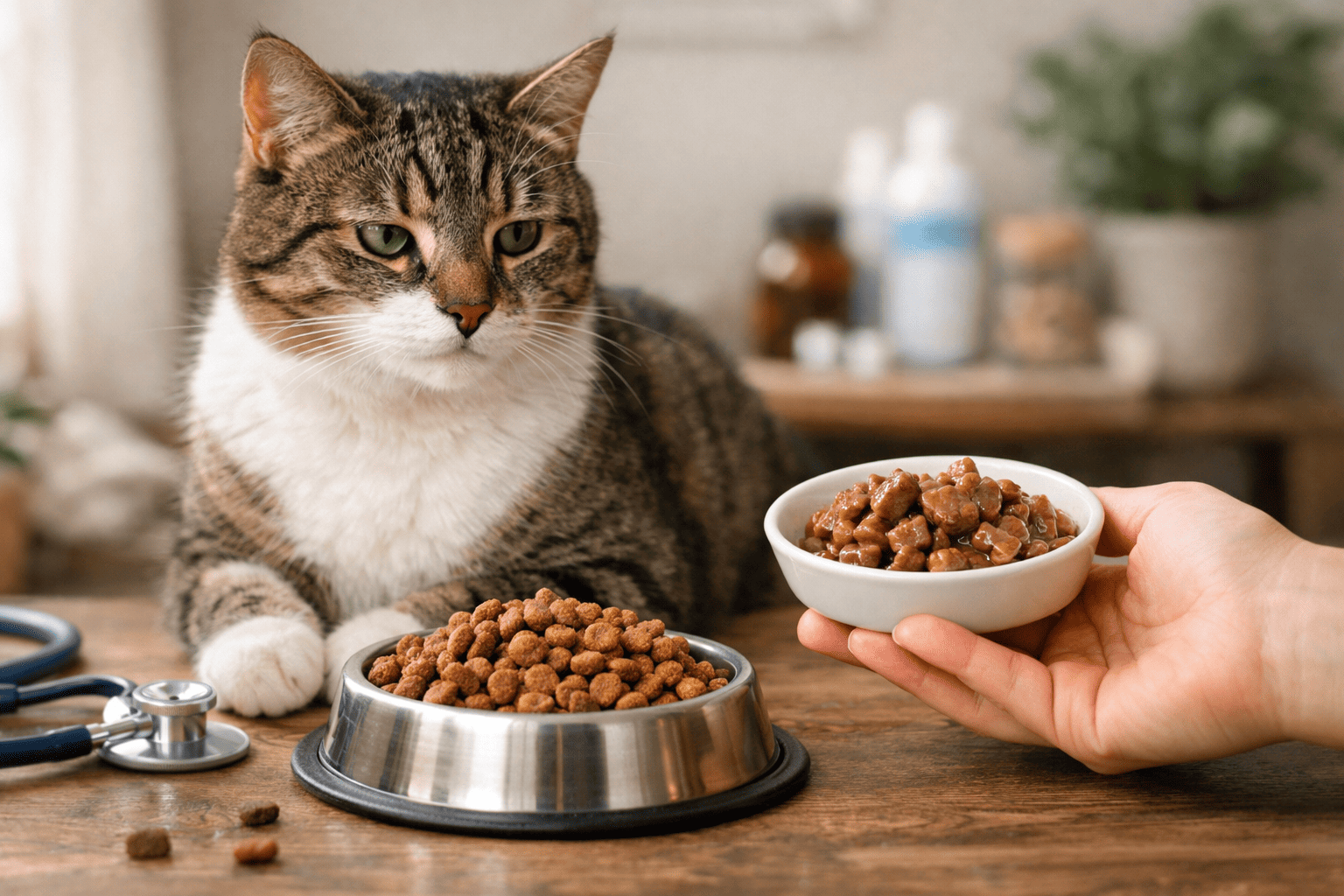 5 znaků, že vaše kočka jí nevhodné krmivo