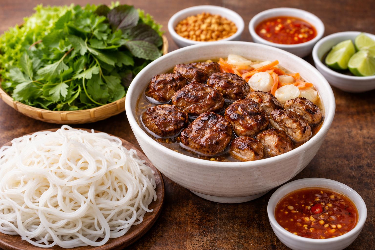 bun-viet-nam-mi-gao-mon-nuoc-va-mon-tron