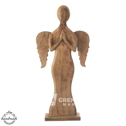 Anděl dřevo MANGO v. 76,5 cm