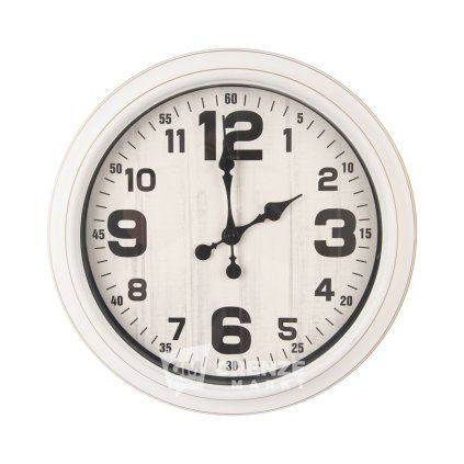 Hodiny nástěnné pr. 40,5 cm bílá