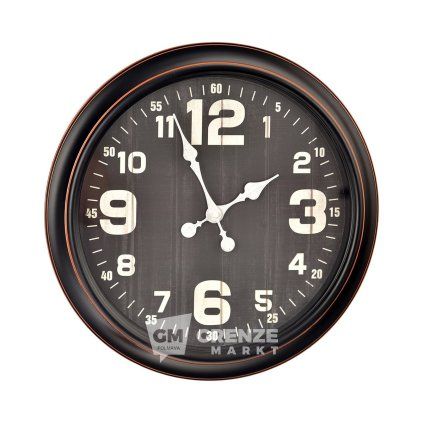 Hodiny nástěnné pr. 40,5 cm černá