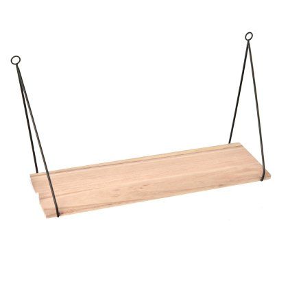 Polička dřevo/kov 50 cm