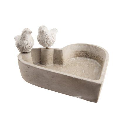 Pítko pro ptáčky cement 20x6 cm