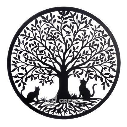 Strom kov kočka dekorace pr. 60 cm