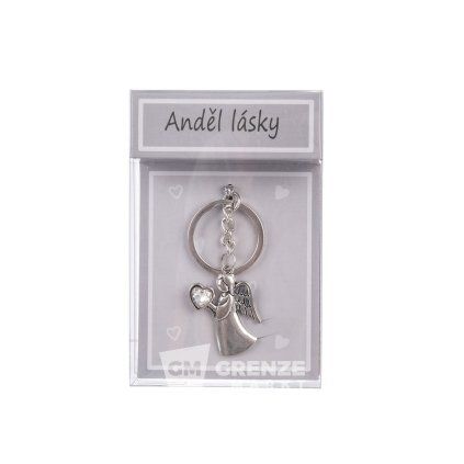 Klíčenka kov Anděl lásky