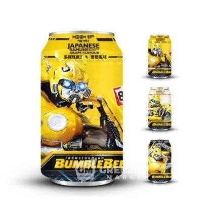 high up perliva voda transformers bumblebee hroznova prichut 330ml