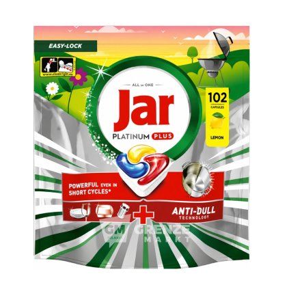 Jar Platinum Plus Lemon tablety do myčky 102 ks