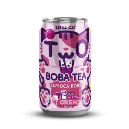 boba cat taro tapioca bubble tea 315ml