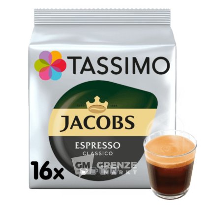 Tassimo Jacobs Espresso Clasico kávové kapsle 16 ks 118,4g