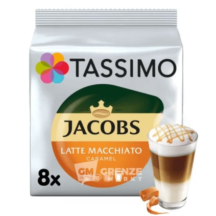Tassimo Jacobs Latte Macchiato Caramel kávové kapsle 16 ks 268g