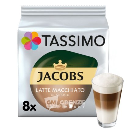 Tassimo Jacobs Latte Macchiato Classico kávové kapsle 16 ks 264g