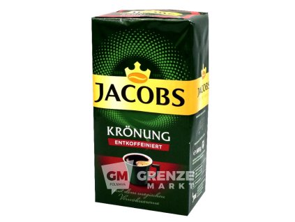 Jacobs Krönung Entkoffeiniert mletá káva 500g | GRENZE MARKT