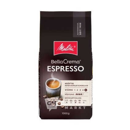 Melitta Bella Crema Espresso zrnková káva 1kg
