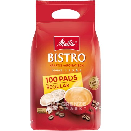 melitta bistro kraftig aromatisch kavove pody 100x7g