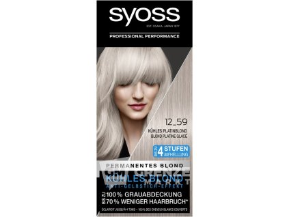 Syoss Coloration 12 59 Kuehles Platinblond Stufe 3 Coloration 100783
