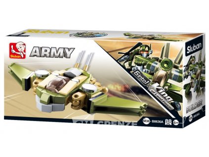 67069 sluban builder king of land force 6 into 1 m38 b0636