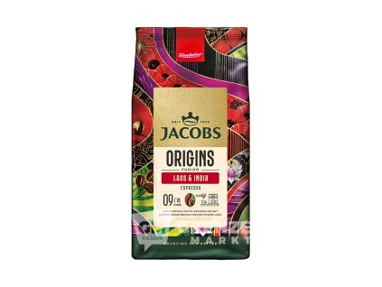 Jacobs Origins Fusion Laos & India Espresso káva zrno 1kg