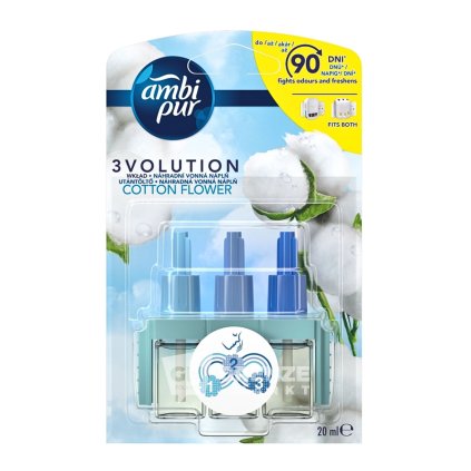 Ambi Pur 3Volution osvěžovač vzduchu náplň Cotton Flower 20ml | GRENZE MARKT