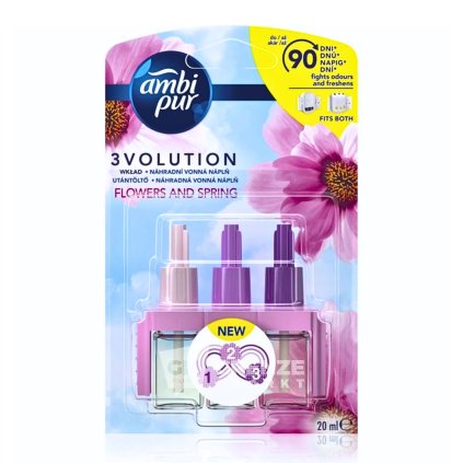 Ambi Pur 3Volution osvěžovač vzduchu náplň Flowers & Spring 20ml