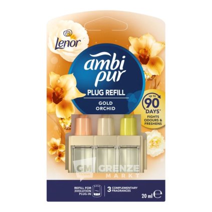 Ambi Pur 3Volution osvěžovač vzduchu náplň Gold Orchid 20ml | GRENZE MARKT