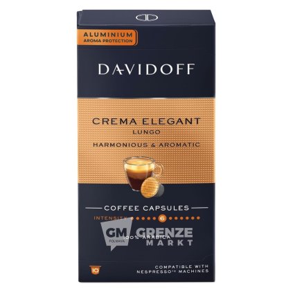 davidoff nespresso crema elegant lungo 10 kapsli