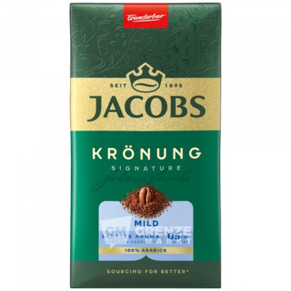 Jacobs Krönung Signature Mild 100% Arabica mletá káva 500g
