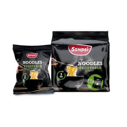 Senpai instantní nudle Vegetable 4x60g