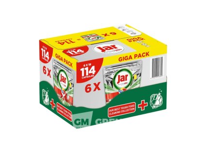 Jar Platinum Plus All in One Lemon kapsle do myčky 114 ks