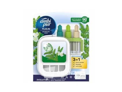 Ambi Pur 3volution Morning Dew osvěžovač vzduchu + náhradní náplň 20 ml