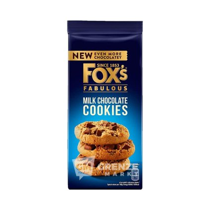 Fox’s Fabulous Milk Chocolate Cookies sušenky s mléčnou čokoládou 180 g