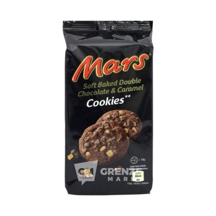 Mars Soft Baked Double Chocolate & Caramel Cookies sušenky 162 g
