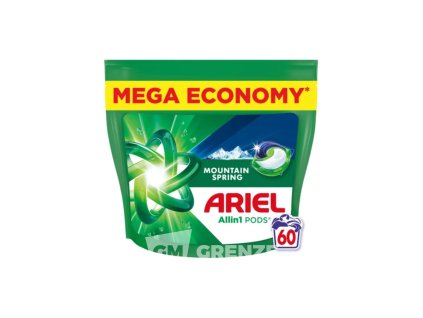 Ariel All in 1 Mountain Spring kapsle na praní 60 ks