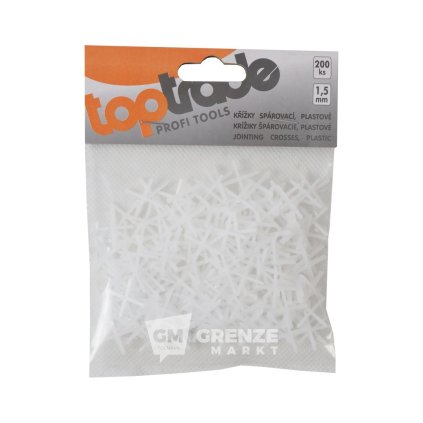 TOPTRADE křížky plastové spárovací 1,5 mm 200 ks