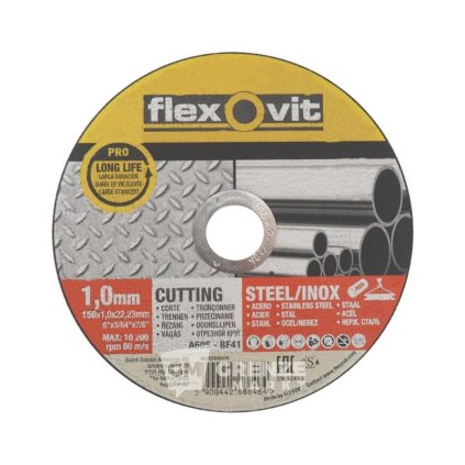 Kotouč řezný Flexovit na kov a nerez 150x22,23x1 mm