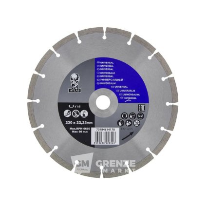 Kotouč diamantový Atlas Universal 230×22,23 mm